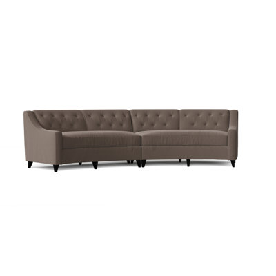 Charlotte Upholstered Curved Sectional Symmetrical