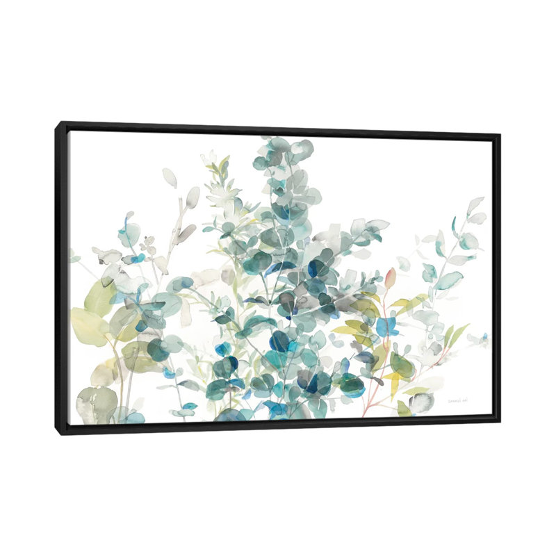 «Eucalyptus on White I», impression sur toile, H 12 po x l 18 po x P 1,5 po, Toile tendue