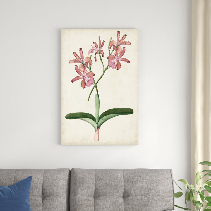 Paire d'orchidées I, H 36 po x l 24 po x P 1 po