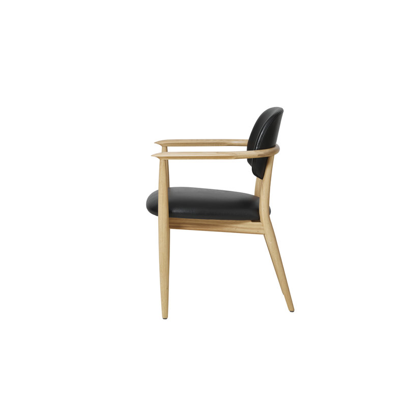 Slow Arm Chair, Black Oak, Omega Ice