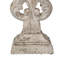 Décoration florale en ciment baroque 8,5 x 3,5 x 15 po