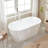 59" x 30" Freestanding Air Acrylic Bathtub with Light-90660009