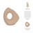 Decorative Vase Stoneware Ceramic Modern Sculptural Accent with Circular Open Center and Contemporary Artistic Silhouette for Glam Inspired Design Displays and Modern Style Arrangements-1788022165