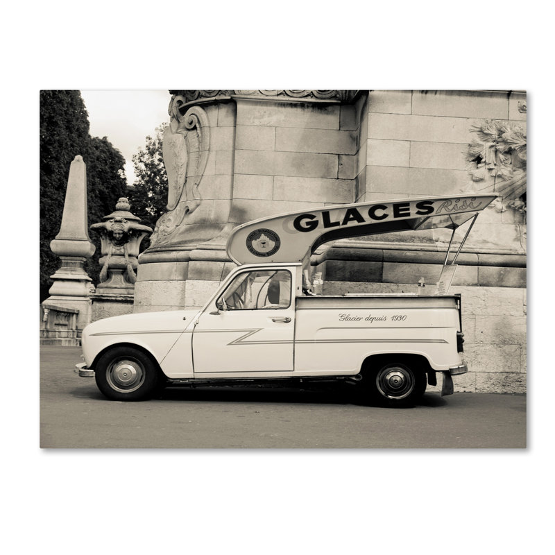 « parisian glace », reproduction de photo sur toile tendue, H 35 po x l 47 po x P 2 po