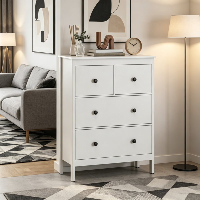 74 cm W Chest of 4 Drawers