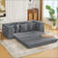 Canapé-lit convertible, canapé de plancher pliable sans assemblage-292855671