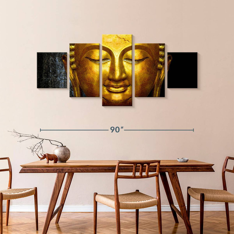 'Large Buddha Face, 42" H x 92" W