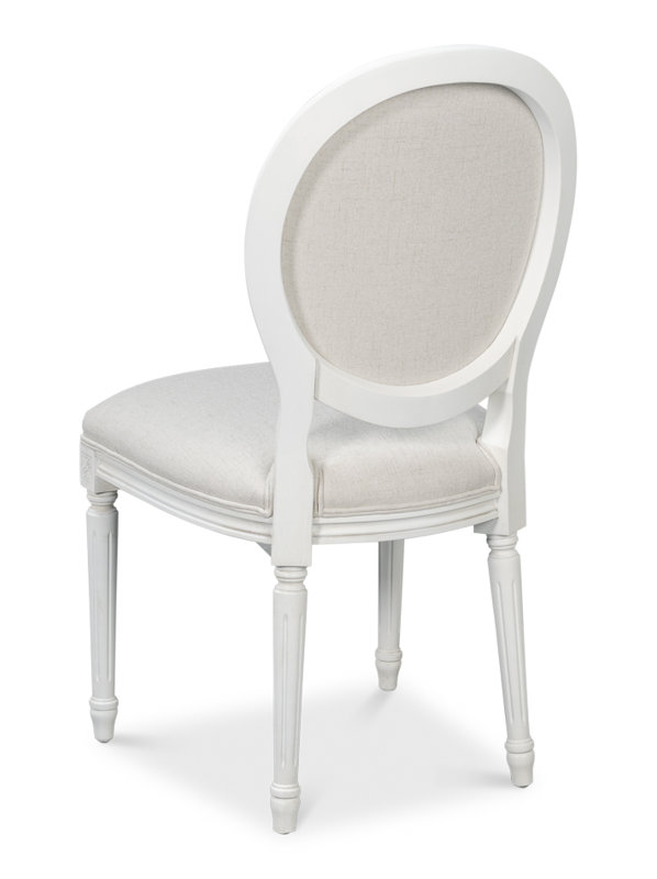 Hugo Upholstered Dining Chair, White
