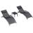 Gerania Outdoor 69.3" Long Reclining Chaise Lounge Set With Detachable Pillow And Table-1204498899