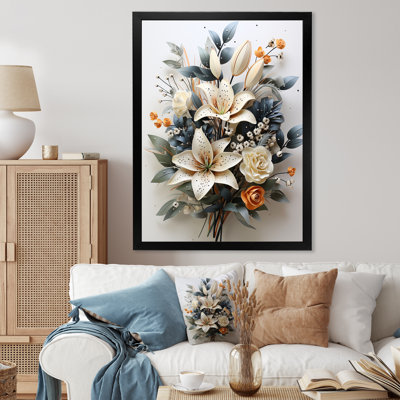 Cramblitt " White Blue Seasonal Flowers Seasonal Elegance III "