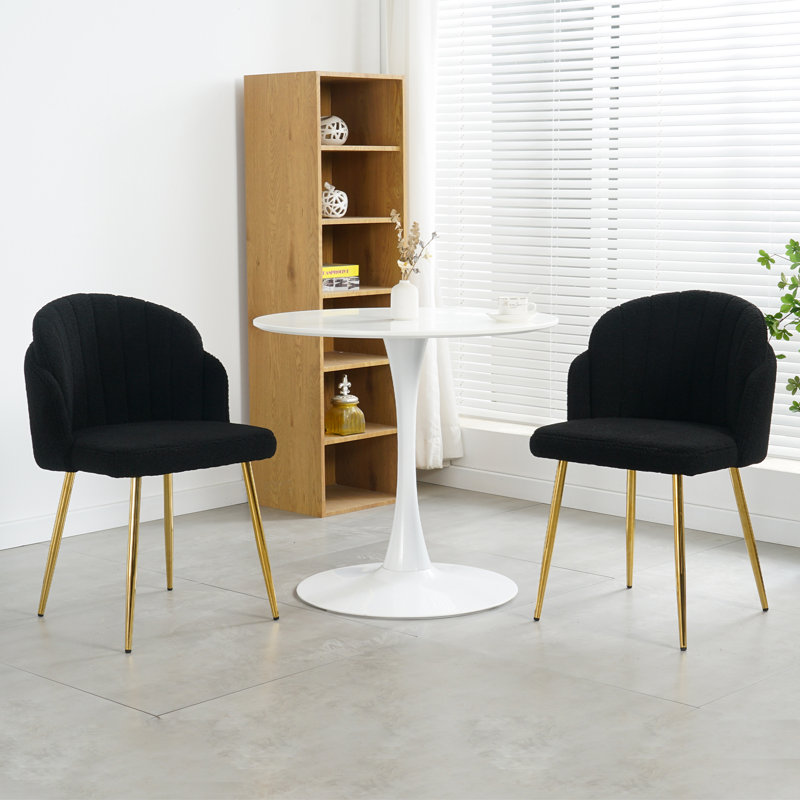 Tabouret de comptoir court 19,1 po Caitlyn, Noir