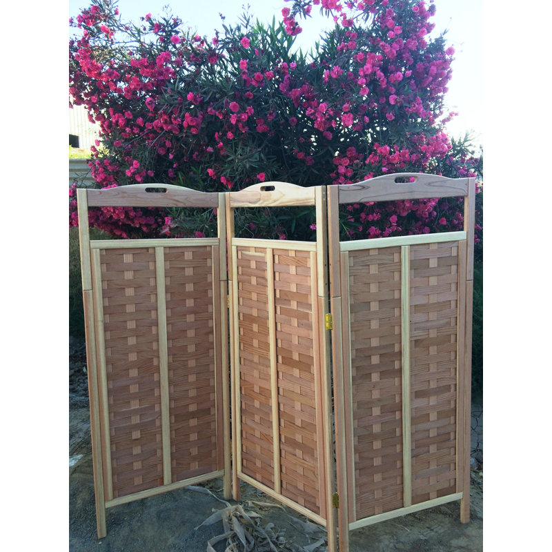 Cloison pliante en bois massif l 81 po x H 64 po Torin, Transparent