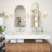 Arched Surface-Mount Medicine Cabinet with Mirror, Aluminum Alloy Brushed Frame-1965451694-1995770297