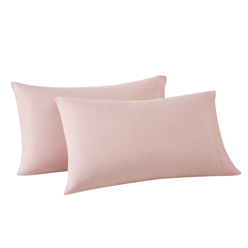 FRYE Cotton Linen Blend Pillowcase Pair, Standard, White