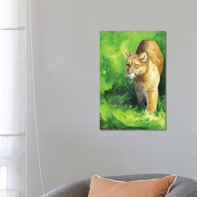 Mountain Lion 1 Piece Wrapped Canvas Painting