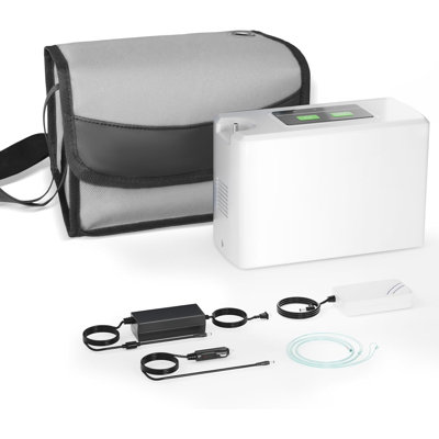 Oxygène portatif 3L - concentrateur à 33% avec sac et ensemble complet d'accessoires pour la maison / la voiture