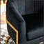 Fauteuil d'appoint rembourré de luxe avec cadre en velours, fauteuil de coiffeuse polyvalent et polyvalent pour l'intérieur et la maison-93223753