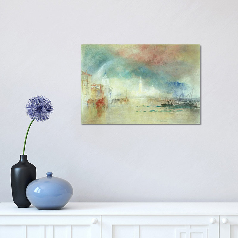 View of Venice from La Giudecca by J.M.W. Turner - 1 Piece Wrapped Canvas Painting, 30.48 cm H x 45.72 cm W