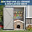 :5x3FT Metal Storage Shed, 67 Cu Ft Garden Tool Shed with Sloping Roof & Lockable Door, Compact Outdoor Cabinet for Patio Backyard-125239107