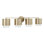 Meuble-lavabo cylindrique en métal 4 lumières l 33,50 po x H 8,25 po