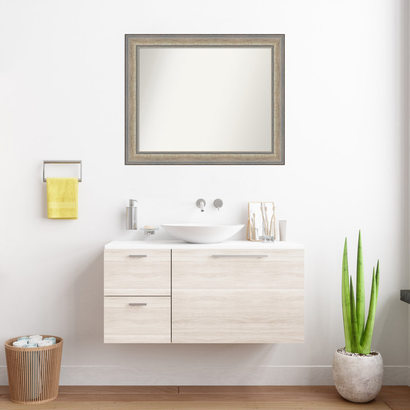 Carlianne Solid Wood Wall Mirror, 27.25" x 33.25", Rectangle