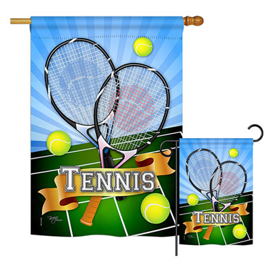Double Sided 40'' H x 28'' W Polyester Flag Set