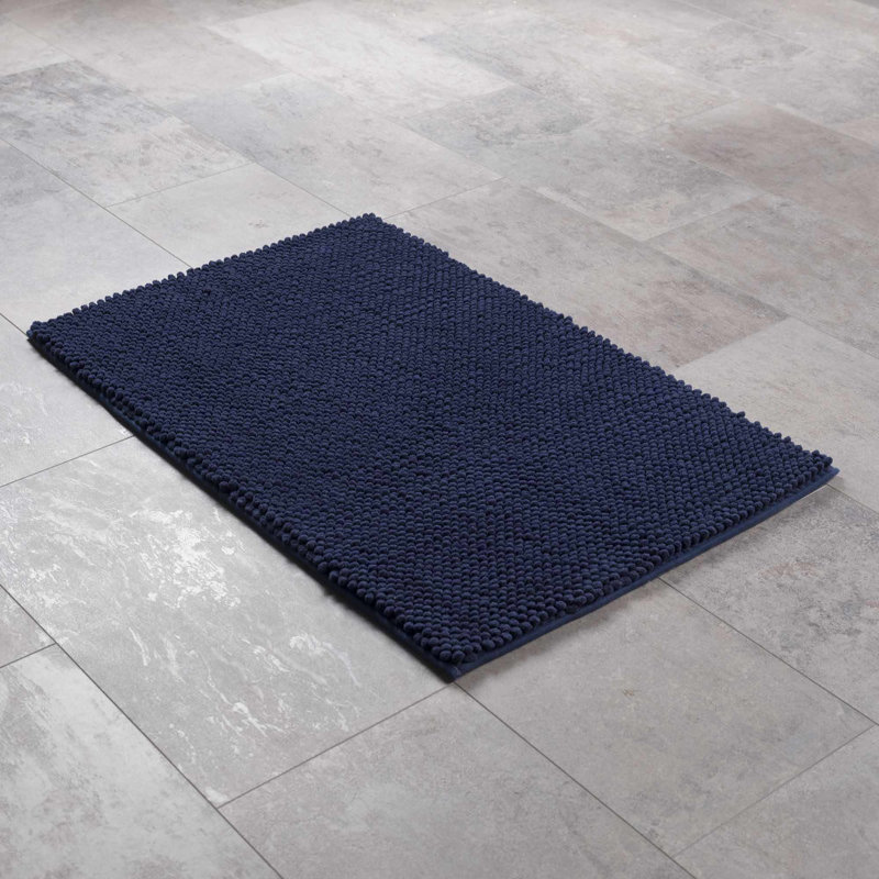Efrin Microfiber Bath Mat, 24" W x 36" L, Blue