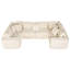 Canapé modulaire en velours côtelé 135,5 po beige: canapé 6 places en forme de U avec méridienne réversible, librement configurable pour les petits appartements / salons (faciles à assembler), canapés à compression