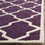Tapis mauve / ivoire en laine Carolene-19273596