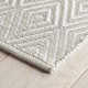 Diamond Handmade Platinum/White Indoor/Outdoor Rug