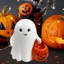 Figurine fantôme d'Halloween - fantôme citrouille, fantôme effrayant et mignon pour la maison