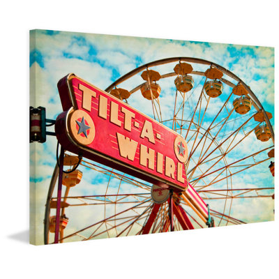 « tilt a whirl » par sylvia cook, reproduction d’art sur toile tendue
