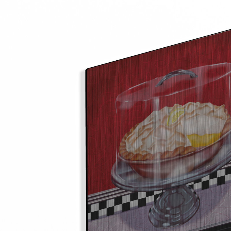 Art mural en métal Winston Porter «Lemon Meringue Pie» par Shari Warren, H 16 po x l 12 po