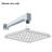 Square Shower Arm and Flange