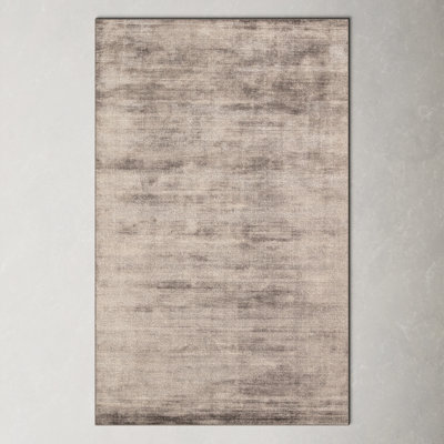 Hand-Loomed Dark Gray Area Rug