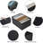Wardrobe Clothes Organizer, Drawer Organizer Clothes, Black Clothe Storage Bins, 5 Grids Divider Organizers, Storage Organizer For Tshirt, Pants, Sweater, Scarf, 4-Pack