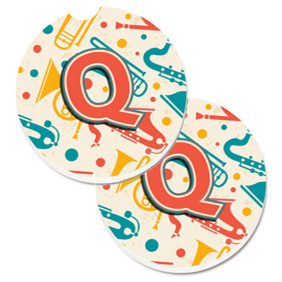 Ceramic Round 2 Piece Car Coaster Set