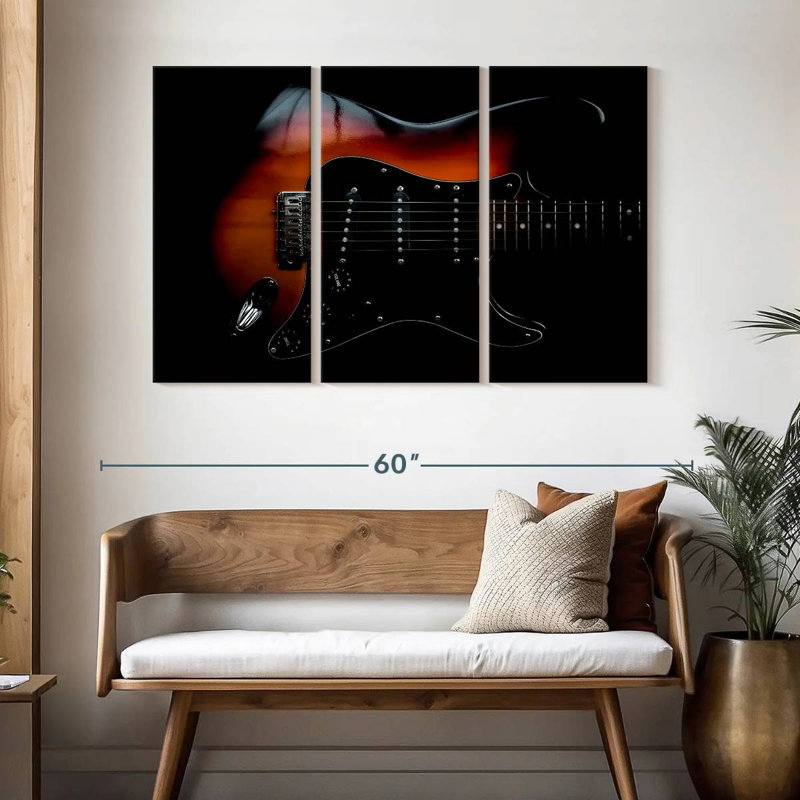 Guitare électrique élégante Abarca, H 32 po x l 50 po