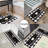 Aphroditi Checkered Polyester Water Resistant Anti-Fatigue Non-Skid Kitchen Mat