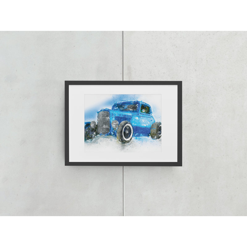 Hot Rod Car - Single Picture Frame Print