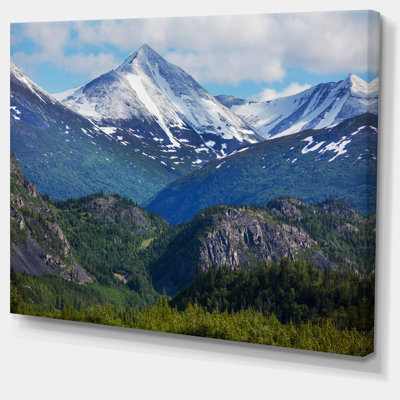 Frosty Mountains on Alaska - Reproduction de photo sur toile tendue