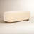 Rectangular Boucle Ottoman with Solid Wood Legs-279423010