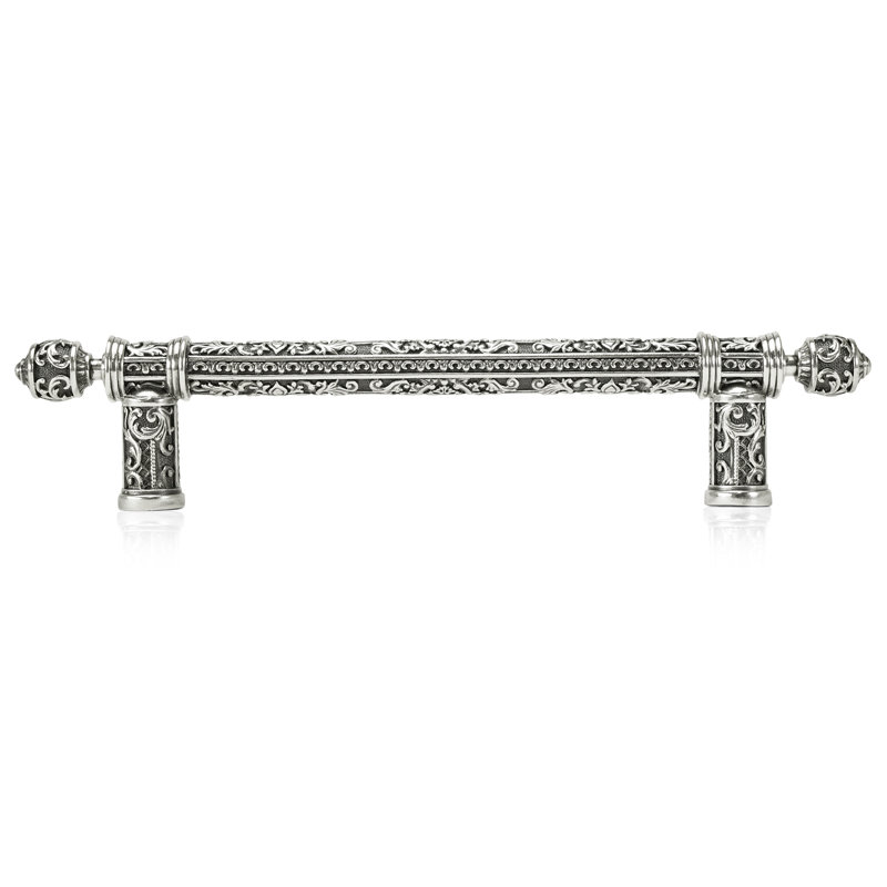 5” C TO C MONTEREY PULL FLORENTINE FINISH, Silver