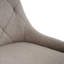 Chaise de salle à manger moderne en tissu polaire avec pieds chromés-578288668