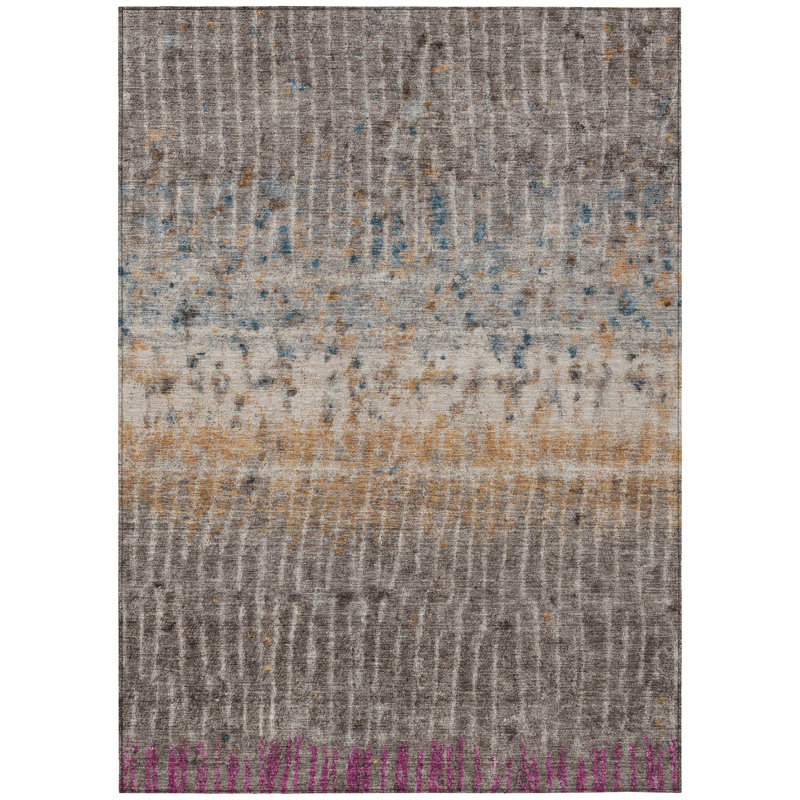 Machine Washable Indoor/Outdoor Chantille ACN2406 Abstract Rug, Rectangle 2'6" x 3'10"