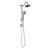Shower System In Brushed Nickel With 6 Inch Rain Head And Handheld, Offering A Soothing Experience Bathroom 2.5 Gpm Flow Rate, Handheld-120951963