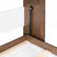 Lit escamotable double avec bureau pliable - Lit escamotable mural - Noyer et blanc