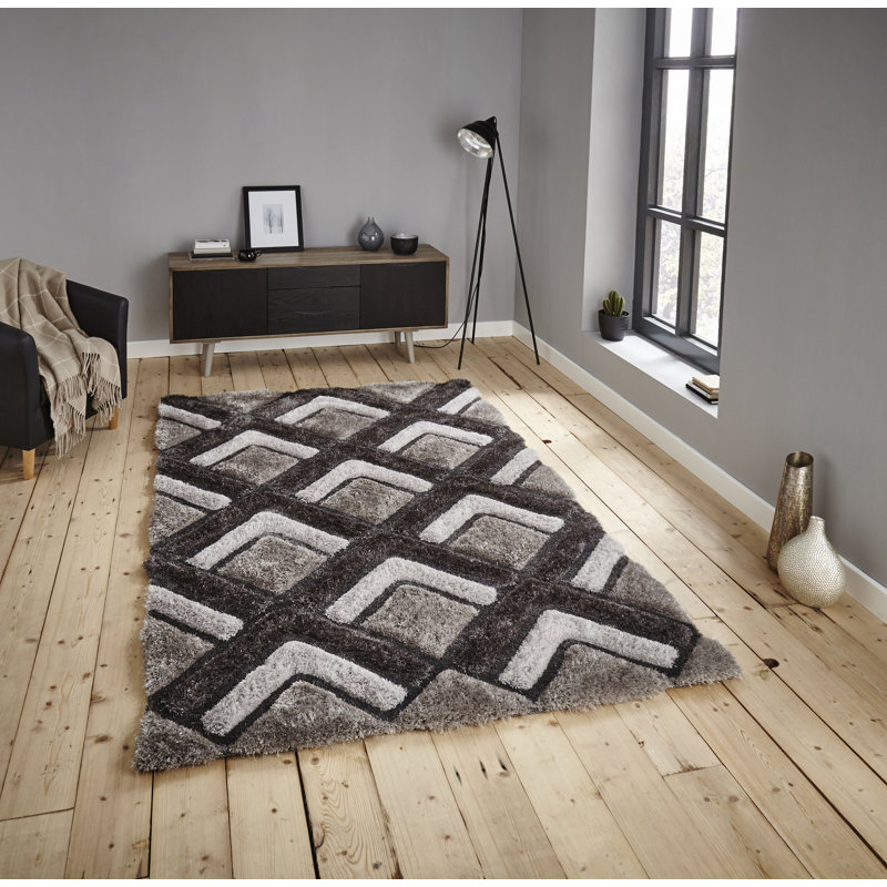Shepley area rug Hand Tufted Rectangle Silver, Rectangle 150 x 230cm