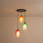 Luminaire suspendu pour îlot de cuisine à 3 lumières en verre
