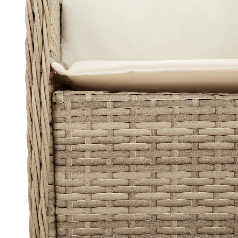 Chaises de patio avec coussins 2 pièces Lark Manor ™, Blanc, Beige